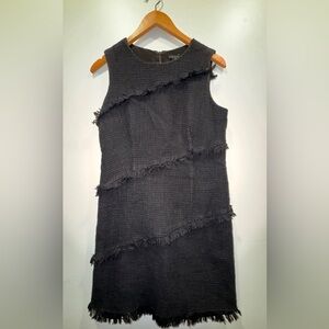 Ann Taylor Chanel-Inspired Tweed Fringe LBD Dress 6
Film noir chic Vintage glam